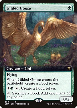 Gilded Goose Throne of Eldraine Bordless